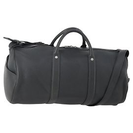 LOUIS VUITTON Boston Bag Taurillon ClemenceLeather 2way Black LV