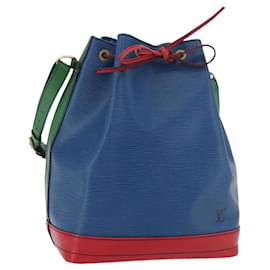 LOUIS VUITTON Epi Tricolor Noe Shoulder Bag Blue Red Green M44082 LV