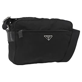 PRADA Shoulder Bag Nylon Black Silver - Prada
