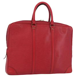 LOUIS VUITTON Epi Porte Documents Voyage Business Bag Red M54477 LV