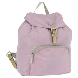 PRADA Backpack Nylon Pink Silver