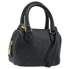 Céline CELINE Handtasche Leder 2way Gold Navy