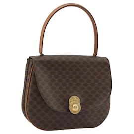 CELINE Macadam Canvas Star Ball Hand Bag Brown Gold - Céline