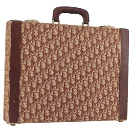 Christian Dior Trotter Canvas Trunk Red Gold