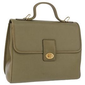 GUCCI Handtasche Leder Grün Gold
