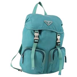 PRADA Backpack Nylon Light Blue Silver - Prada