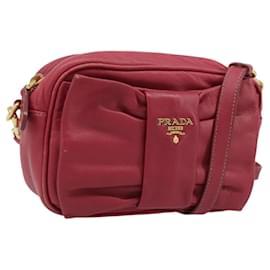 PRADA Shoulder Bag Leather Pink - Prada
