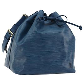 LOUIS VUITTON Epi Petit Noe Shoulder Bag Blue M44105 LV