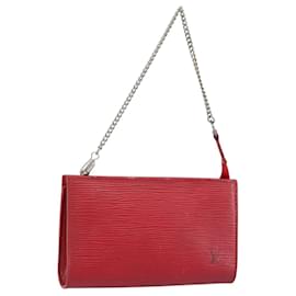 LOUIS VUITTON Epi Bucket PM Pouch Red LV