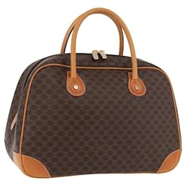 Céline CELINE Macadam Canvas Hand Bag PVC Leather Brown Gold