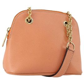 Céline CELINE Chain Shoulder Bag Leather Orange Gold