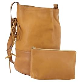 Céline CELINE Shoulder Bag Leather Beige
