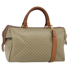 Céline CELINE Macadam Canvas Hand Bag PVC 2way Beige Gold