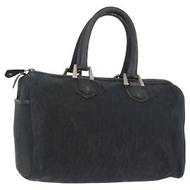 Christian Dior Trotter Canvas Hand Bag Black