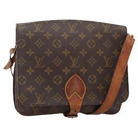LOUIS VUITTON Monogram Cartouchiere GM Shoulder Bag M51252 LV