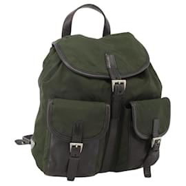 PRADA Backpack Nylon Green Silver - Prada