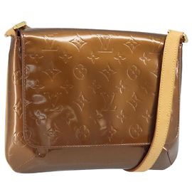 LOUIS VUITTON Monogram Vernis Thompson Street Bag Bronze M91124 LV