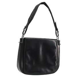 GUCCI Shoulder Bag Leather Black Silver 001 3195