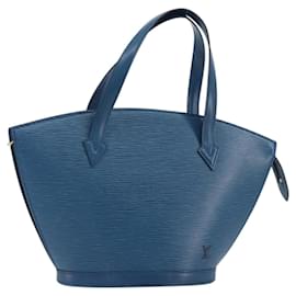 LOUIS VUITTON Epi Saint Jacques Shopping Shoulder Bag Blue M52275