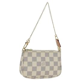 LOUIS VUITTON Damier Azur Mini Pochette Accessoires Pouch N63005