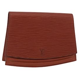 LOUIS VUITTON Epi Tilsitt Pouch Brown M52603 LV