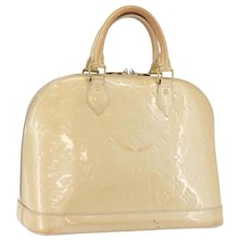 LOUIS VUITTON Monogram Vernis Alma PM Hand Bag Broncorail M91445 LV