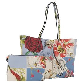 Salvatore Ferragamo Gancini Tote Bag Leather Multicolor Gold