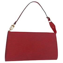 LOUIS VUITTON Epi Pochette Accessoires Pouch Red M52947 LV