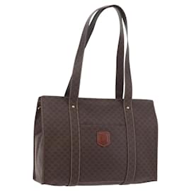 CELINE Macadam Canvas Tote Bag PVC Leder Braun Gold - Céline