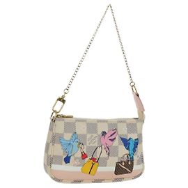 LOUIS VUITTON Damier Azur Mini Pochette Accessoires Pouch N64451 LV