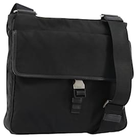 PRADA Shoulder Bag Nylon Black Silver - Prada