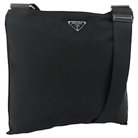 PRADA Shoulder Bag Nylon Black Silver - Prada