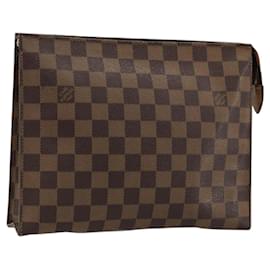 LOUIS VUITTON Damier Ebene Poche Toilette 26 Pouch N47543 LV - Louis Vuitton