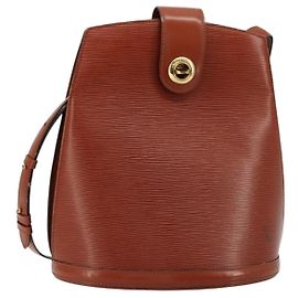 LOUIS VUITTON Epi Cluny Schultertasche Brown M52253 LV