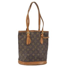 LOUIS VUITTON Monogram Bucket PM Shoulder Bag M42238 LV
