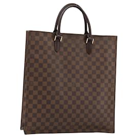 LOUIS VUITTON Damier Ebene Sac Plat Hand Bag N51140 LV