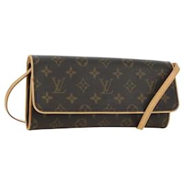 LOUIS VUITTON Monogram Pochette Twin GM Shoulder Bag M51852 LV