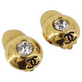 CHANEL Earring metal Gold Tone CC
