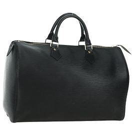 LOUIS VUITTON Epi Speedy 35 Handtasche Schwarz M42992 LV