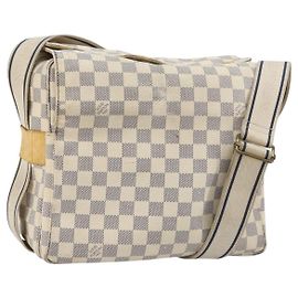 LOUIS VUITTON Damier Azur Naviglio Shoulder Bag N51189 LV