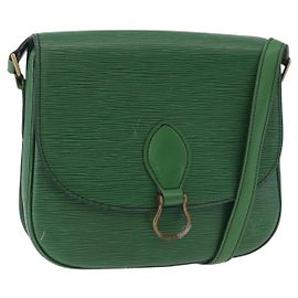 LOUIS VUITTON Epi Saint Cloud GM Shoulder Bag Green M52194 LV