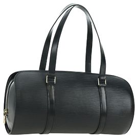 LOUIS VUITTON Epi Soufflot Hand Bag Black M52222 LV