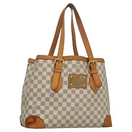 LOUIS VUITTON Damier Azur Hampstead MM Tote Bag N51206 LV