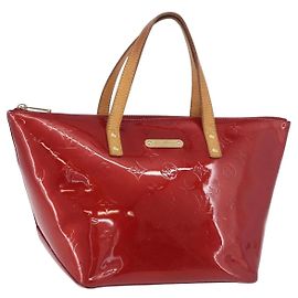 LOUIS VUITTON Vernis Bellevue PM Hand Bag Pomme D'amour M93583 LV