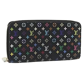 LOUIS VUITTON Monogram Multicolor Zippy Wallet Black M60243 LV