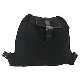 PRADA Backpack Nylon Black Silver - Prada