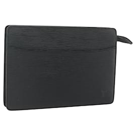 LOUIS VUITTON Epi Pochette Homme Clutch Bag Black M52522 LV