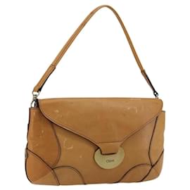 Chloé Chloe Shoulder Bag Leather Beige Gold