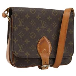 LOUIS VUITTON Monogram Cartouchiere MM Shoulder Bag M51253 LV