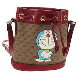 GUCCI GUCCI × Doraemon Micro GG Supreme Tasche PVC Beige Gold 647801 - Gucci